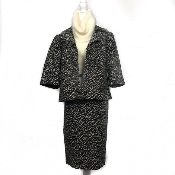 HAROLD’S Classic Black & Cream skirt Set Sz - Picture 1 of 14